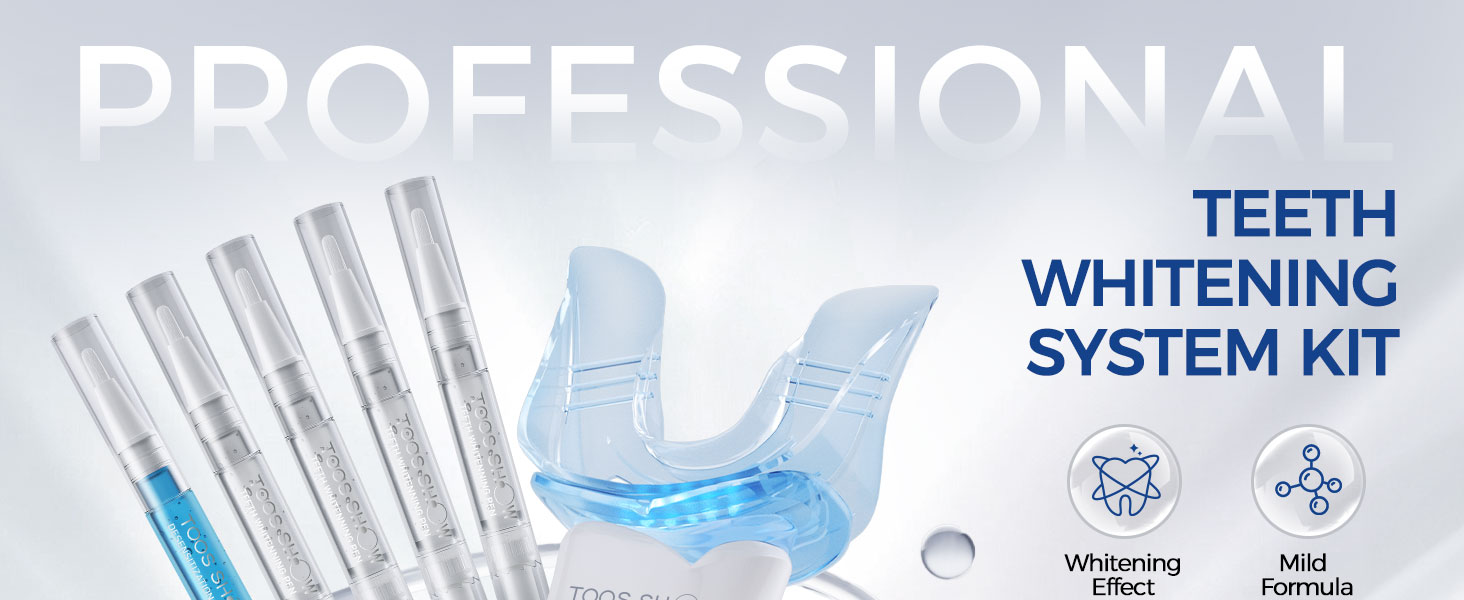 teeth whitening kit white sensitive professional dental effect gel gentle tooth whiten whitener