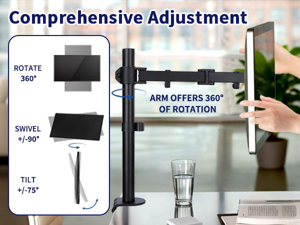 single monitor desk mount