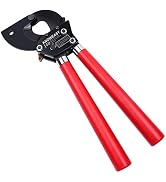 Ratchet Cable Cutter,Knoweasy Heavy Duty Aluminum Copper Armored Ratchting Wire Cutter Up to 600 MCM