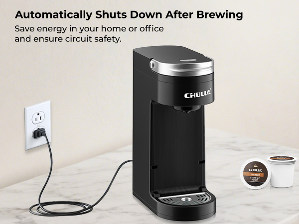 Automatically shut down after brewing