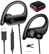 USB C Headphones Over Ear Buds for Samsung S26 Ultra S25 FE,Hifi Stereo In-Ear Noise Isolation Wi...