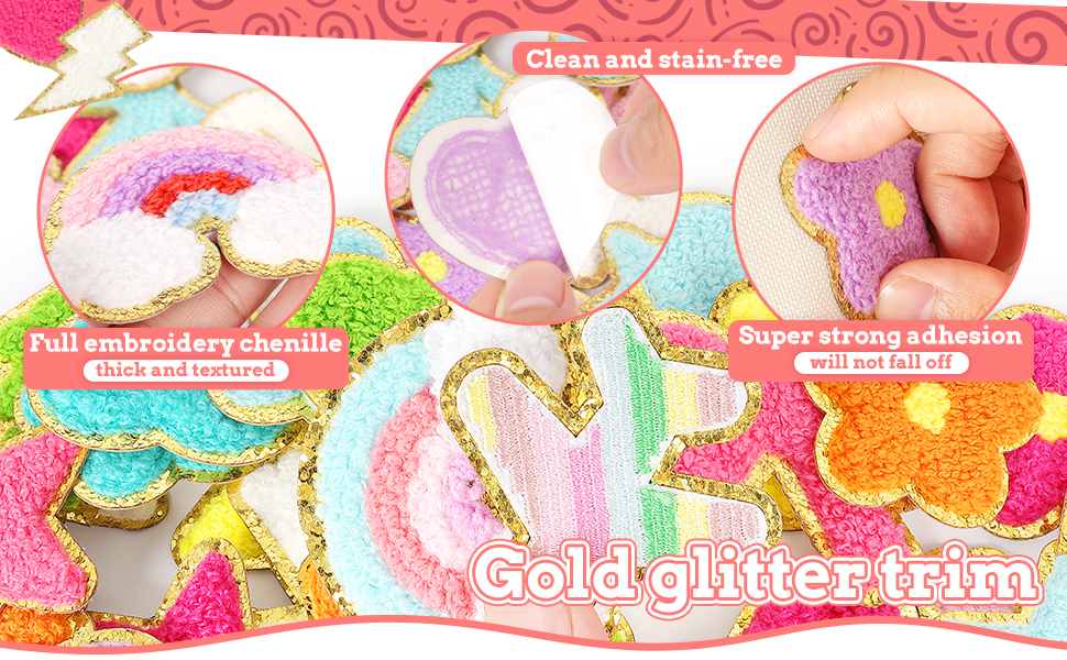 57PCS pattern patches