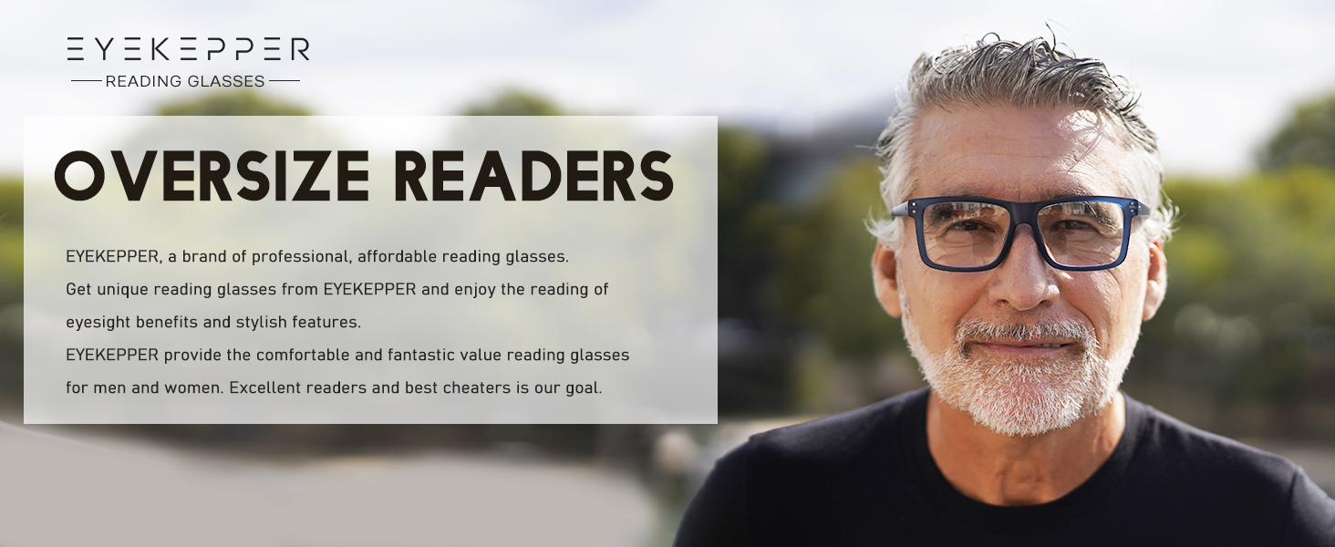Oversize reading glasses
