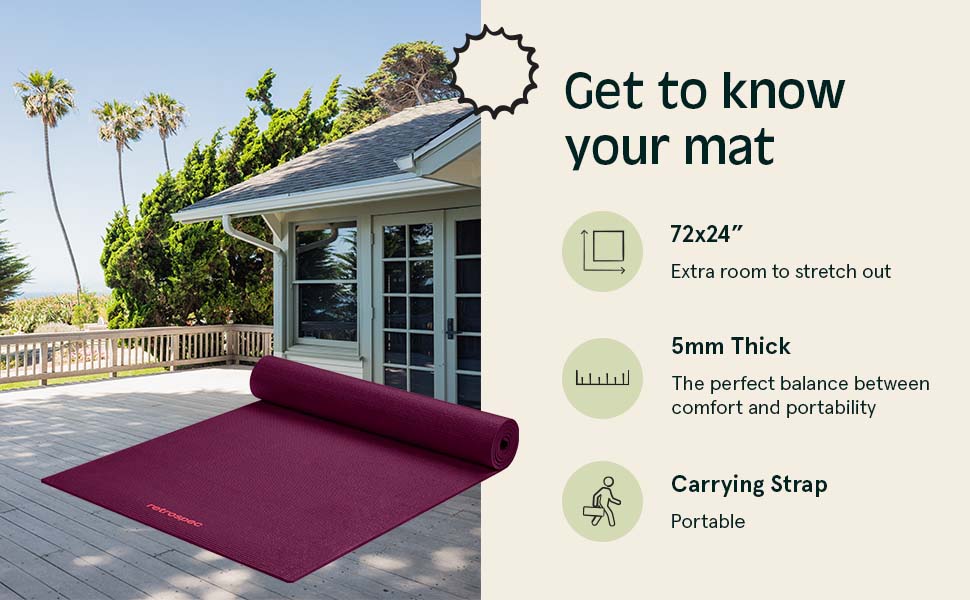 Retrospec Pismo Yoga Mat