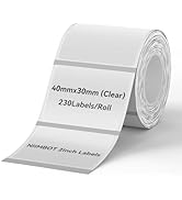 NIIMBOT Labels for B1/B21/B3S Label Maker, 40 x 30 mm (1.57'' x 1.18'') 230 Tapes/Roll, Thermal L...