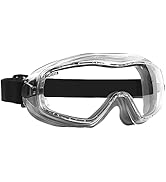 NoCry Safety Goggles with Anti Fog and Anti Scratch Coating for Men and Women; Vented Panoramic L...