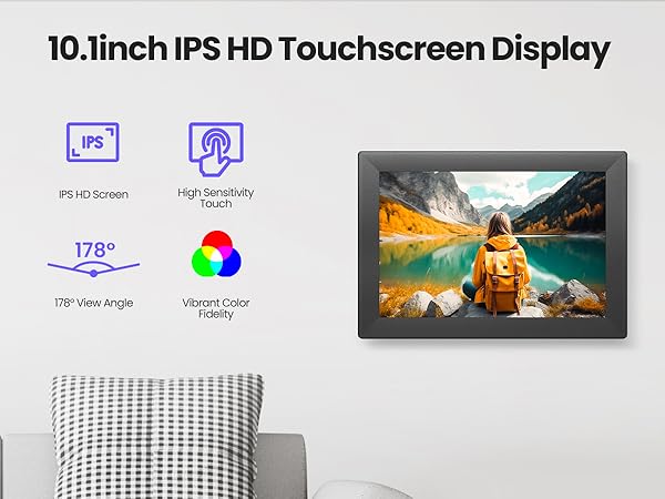 Digital picture frame wifi samrt Eletric photo frame Uhale 10.1 inch