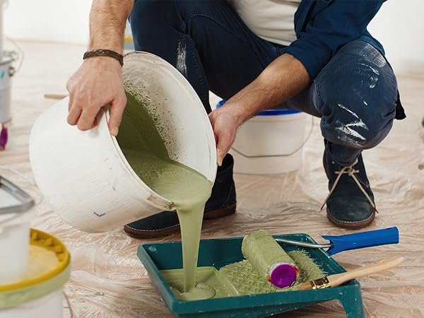 Plastic Drop Cloths for Painting, Plastic Sheeting Painting Supplies, Dust Cover for Furniture