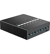 Enmane 8 Port Blank Keystone Patch Panel Shielded Compatible with LC/SC/ST/FC/USB/HDMI Keystone J...