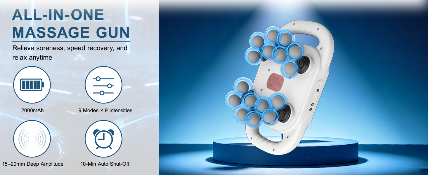 16 head massage gun