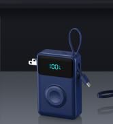 4-in-1 Portable Charger With Built-in Wall Plug&amp;USB-C Cables