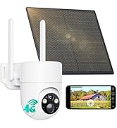 LIWAN Cellular Security Camera, No WiFi Security Camera, 4G LTE Solar Cameras Wireless Outdoor fo...