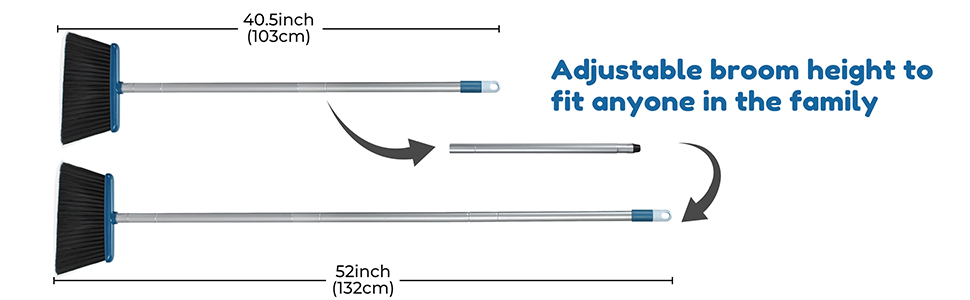 broom with dustpan combo set