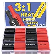 haisstronica 220pcs 3:1 Heat Shrink Tubing, Adhesive Lined Marine Grade Heat Shrink Tube - 1.75