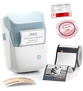 NIIMBOT B1 Pro Label Maker with 1 Roll Label, 300 DPI HD Bluetooth Thermal Label Printer for Home...