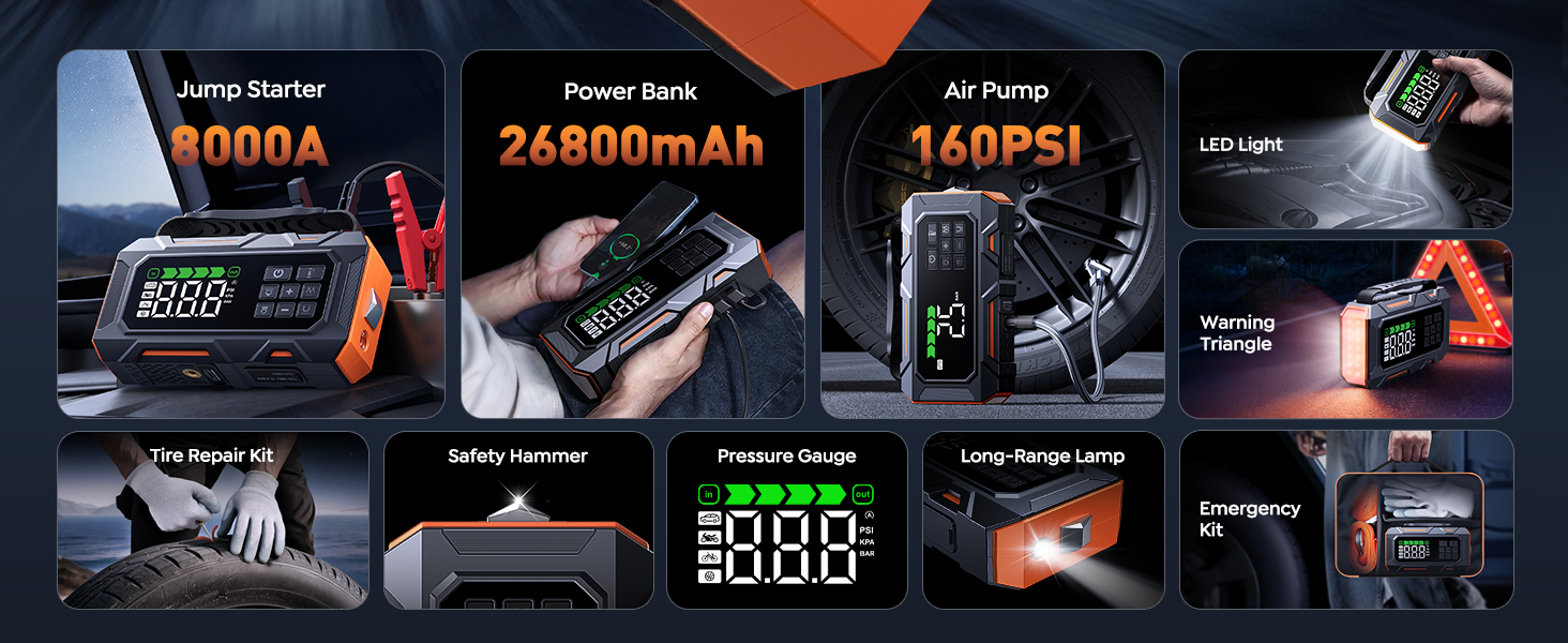 TREKURE Car Battery Jump Starter 