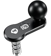 BRCOVAN Aluminum Alloy Motorcycle Fork Stem Mount Base with 1'' TPU Ball for Stem Tube 12mm to 25...