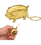 Torch Lighter, Creative Golden Pig Butane Lighter, Cool Portable Gas Lighter, Adjustable Soft Fla...