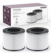 2 Pack MOOKA AP-S0610L Air Purifier Filter, 3-in-1 True HEPA Filter, High-Efficiency Activated Ca...