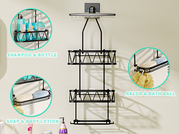bathroom caddy caddy organizer bath caddy hanging shower caddy bathroom shower organizer