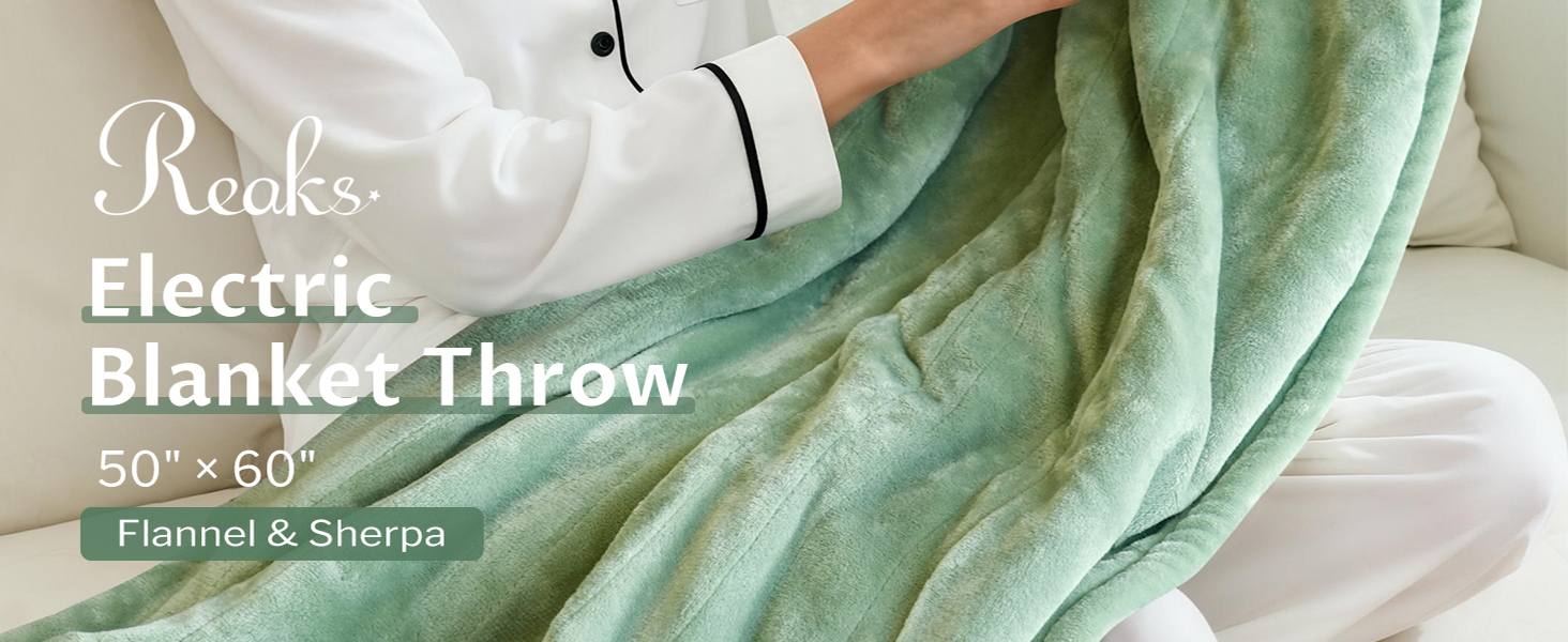 Reaks Heated Throw Blanket