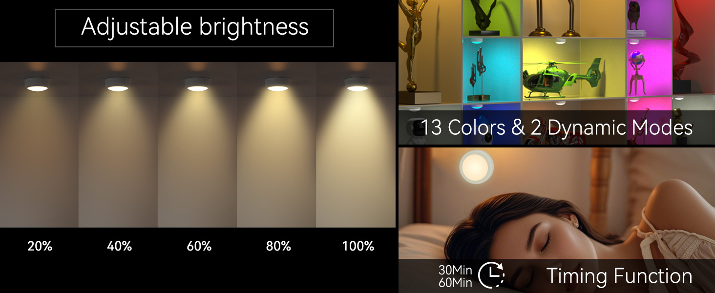 puck lights with remote