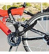 Bike Chain Lock, Heavy Duty Anti-Theft Bicycle Chain Lock, 2.72 Ft Security Bike Locks with 3 Key...