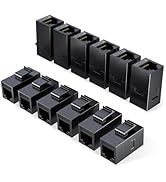 ZOERAX RJ45 Cat6 Keystone Coupler, 12-Pack Female to Female Cat6 Keystone Jack, UTP Keystone Coup...