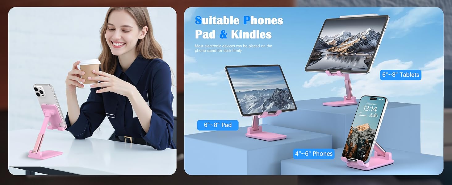 suitable phones pad &amp;amp; kindles most electronic devices can he placed on the phone for desk firmly