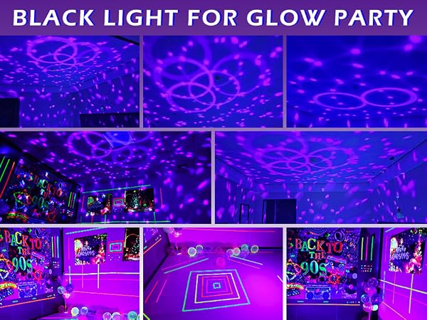 glow party black light