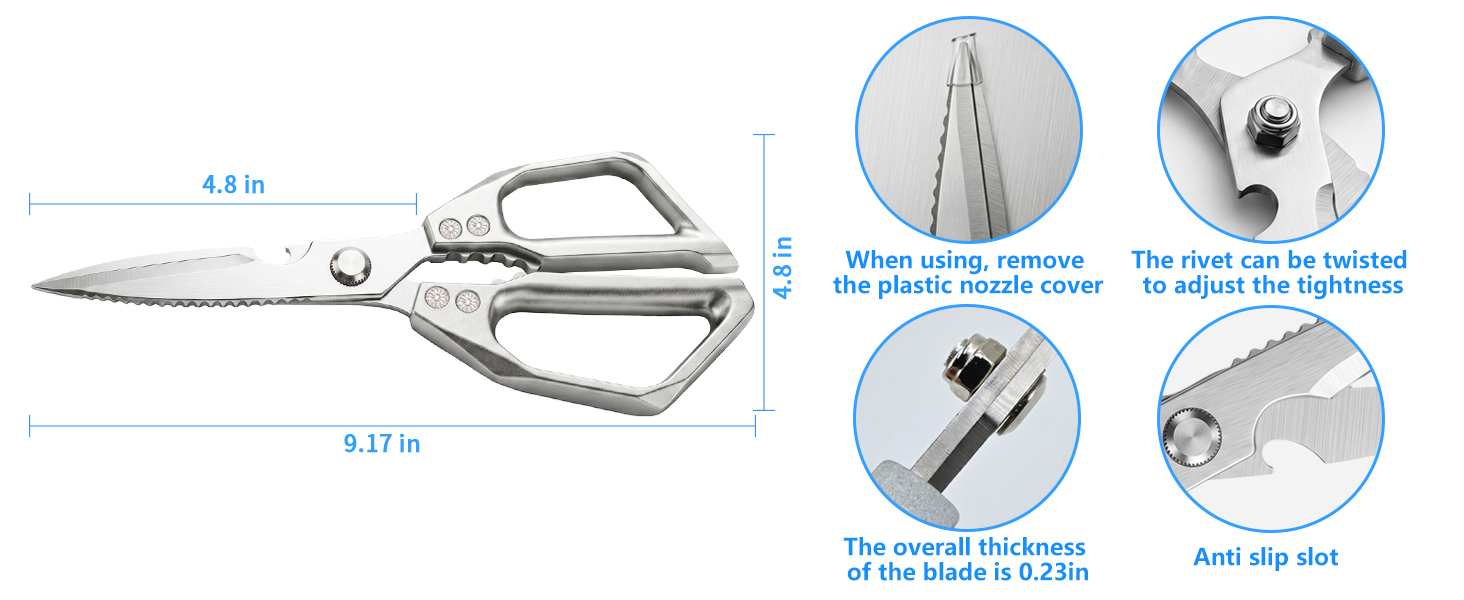 kitchen utensils kitchen scissors for food heavy duty kitchen shears heavy duty meat cooking