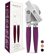 Graceliving Premium Multifunction Magnetic Manual Can Opener and Bottle Opener, Heavy Duty Stainl...