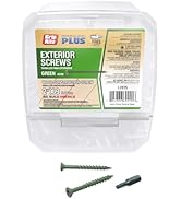 Grip-Rite L2ST5 PrimeGuard Plus #9 x 2 Wood to Wood Deck Screw, Green, 5lb Box