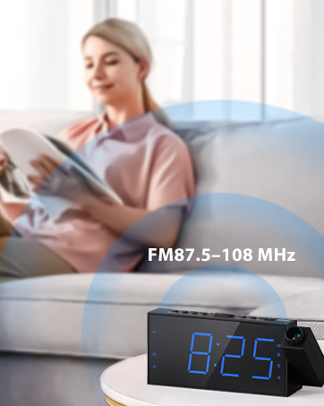 projection clock radio