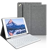 aMZCaSE iPad Pro 9.7 Inch Case with Keyboard for iPad 6th Generation(2018),iPad 5th Generation(20...