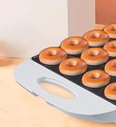 DSP All in One Mini Donut Maker - Non-Stick, Cool Touch Electric Doughnut Machine for 16 Mini Don...