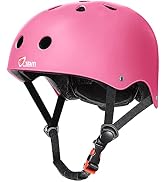 JBM Skateboard Helmet - Lightweight, Adjustable &amp; Ventilated Helmet for Scooter, Roller Skate, In...