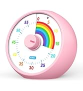 Visual Timer for Kids, 60-Minute Countdown Timer for Classroom Office Kitchen, Desk Timer Kids Ti...