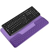 Keyboard Stand with Wrist Rest,Ergonomic Wrist Pad Memory Foam Keyboard Riser Holder Tray with No...