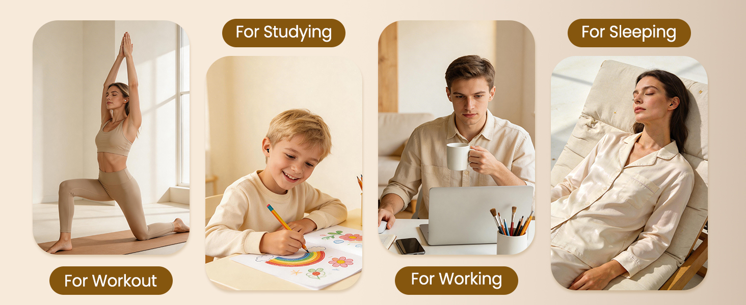 Mini Earbuds for Workout Work Sleeping