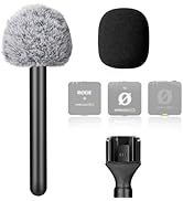 Frgyee Handheld Mic Adapter for Rode Wireless GO II, Interview Microphone Handheld Adapter with M...