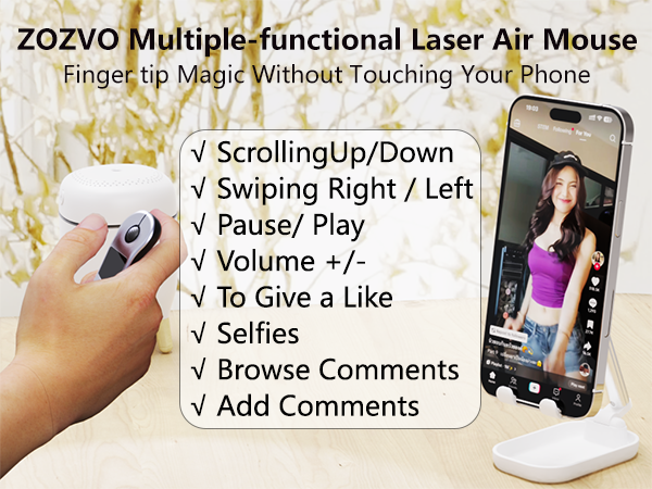 ZOZVO Multiple-functional Laser Air Mouse