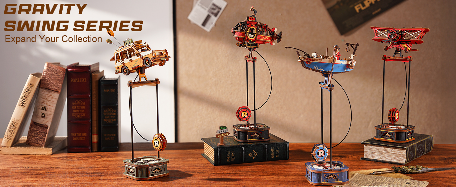 ROKR Pendulum Balance Toy, 3D Wooden Puzzles for Adults