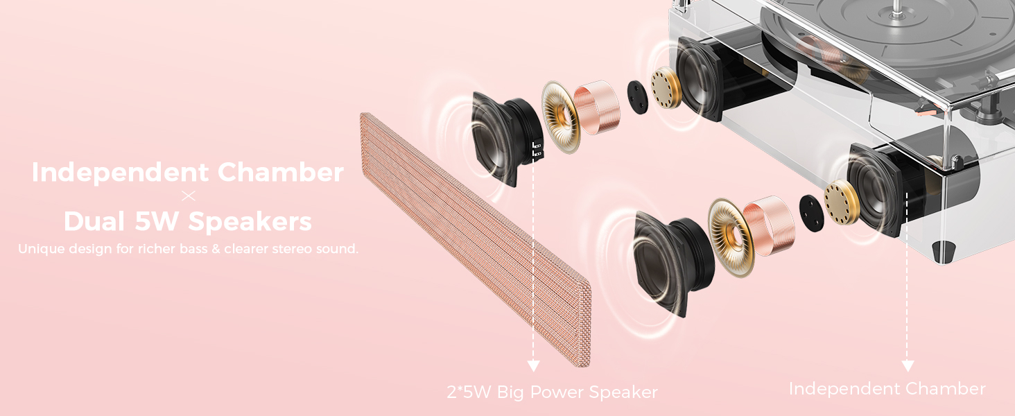 record player with speaker