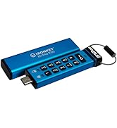 Kingston Ironkey Keypad 200 USB-C 512GB Encrypted Flash Drive | OS Independent | FIPS 140-3 Level...