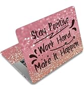 Pink and rose gold glitter name tags or place cards with handwritten text, shown at different angles against white background.