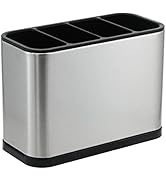 KESOL Kitchen Utensil Holder, Stainless Steel Utensil Drying Rack Flatware Holder Sinkware Caddy ...