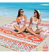 HIHOHO Beach Blanket, Sandproof Beach Mat, Waterproof Quick Drying Lightweight Outdoor Aztec Picn...