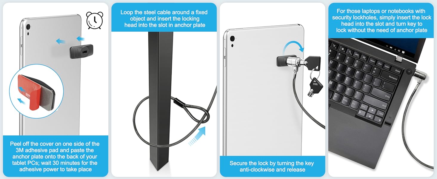 laptop lock tablet lock ipad lock