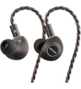 Kefine Delci Hi-Fi in-Ear Monitors, 10mm DLC+PU Dynamic Driver Wired Earphones, CNC Aluminum Shel...